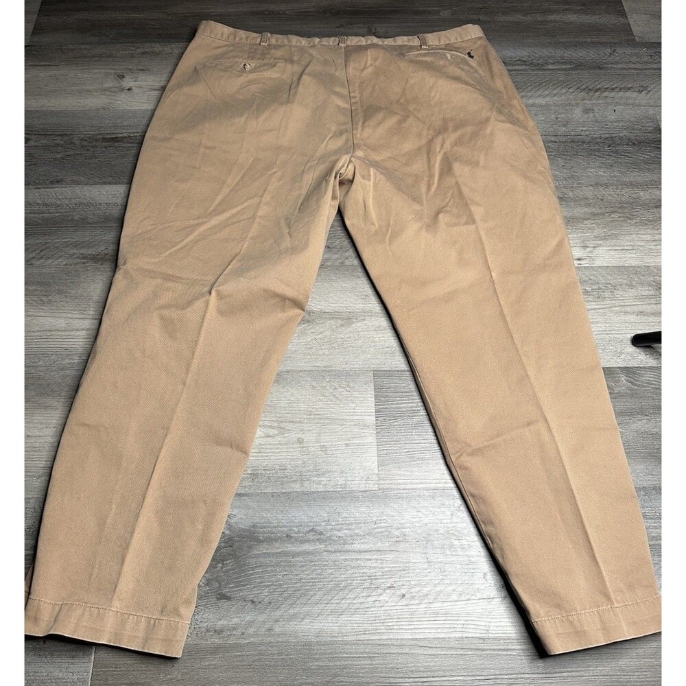 Polo Ralph Lauren Preston Big Pant Mens 48x32 Khaki Tan Chino Trousers Twill